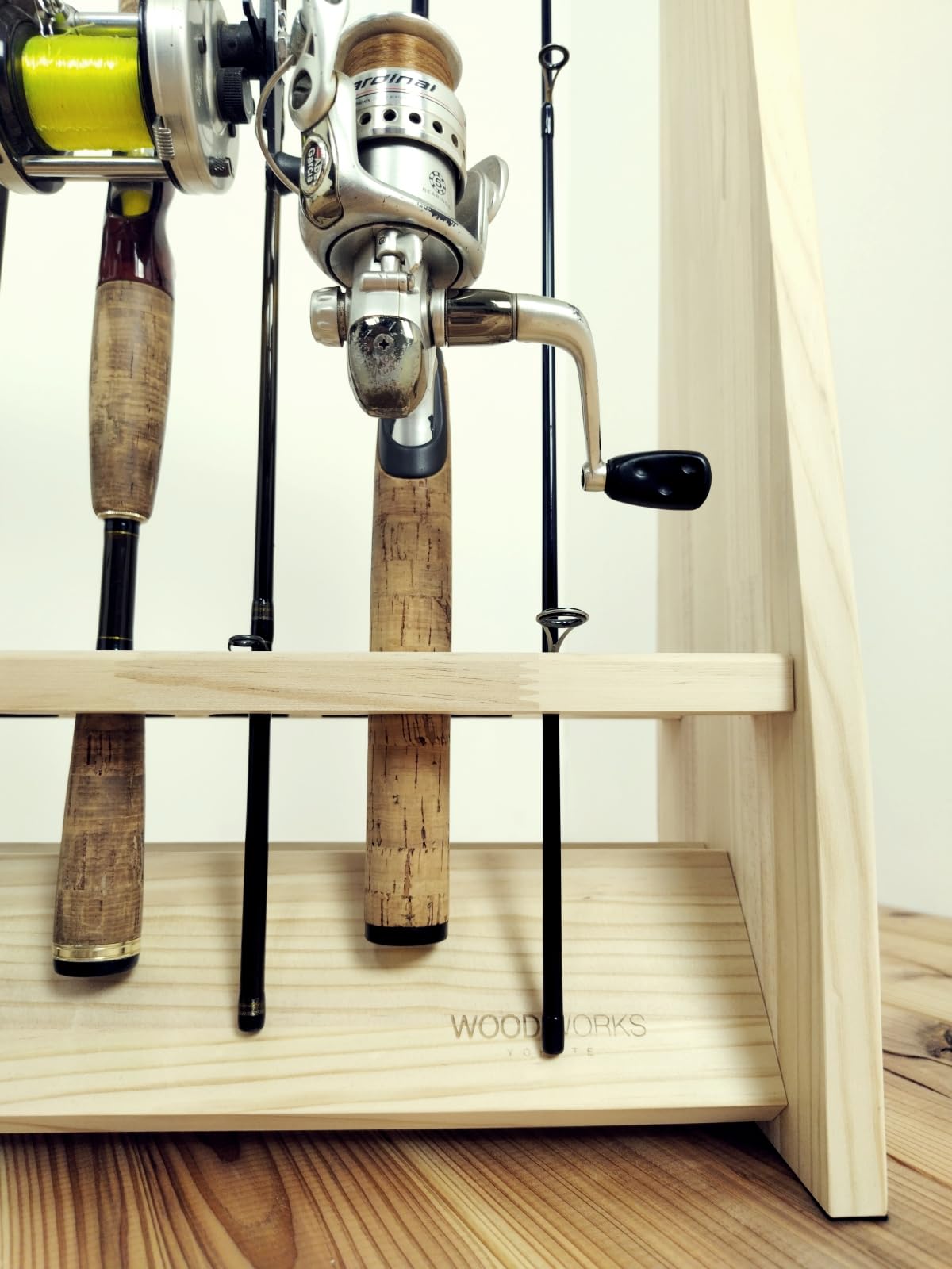 Amazon.co.jp: WOOD WORKS 日本製 ロッドスタンド 片面10本用 本体